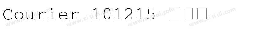 Courier 101215字体转换